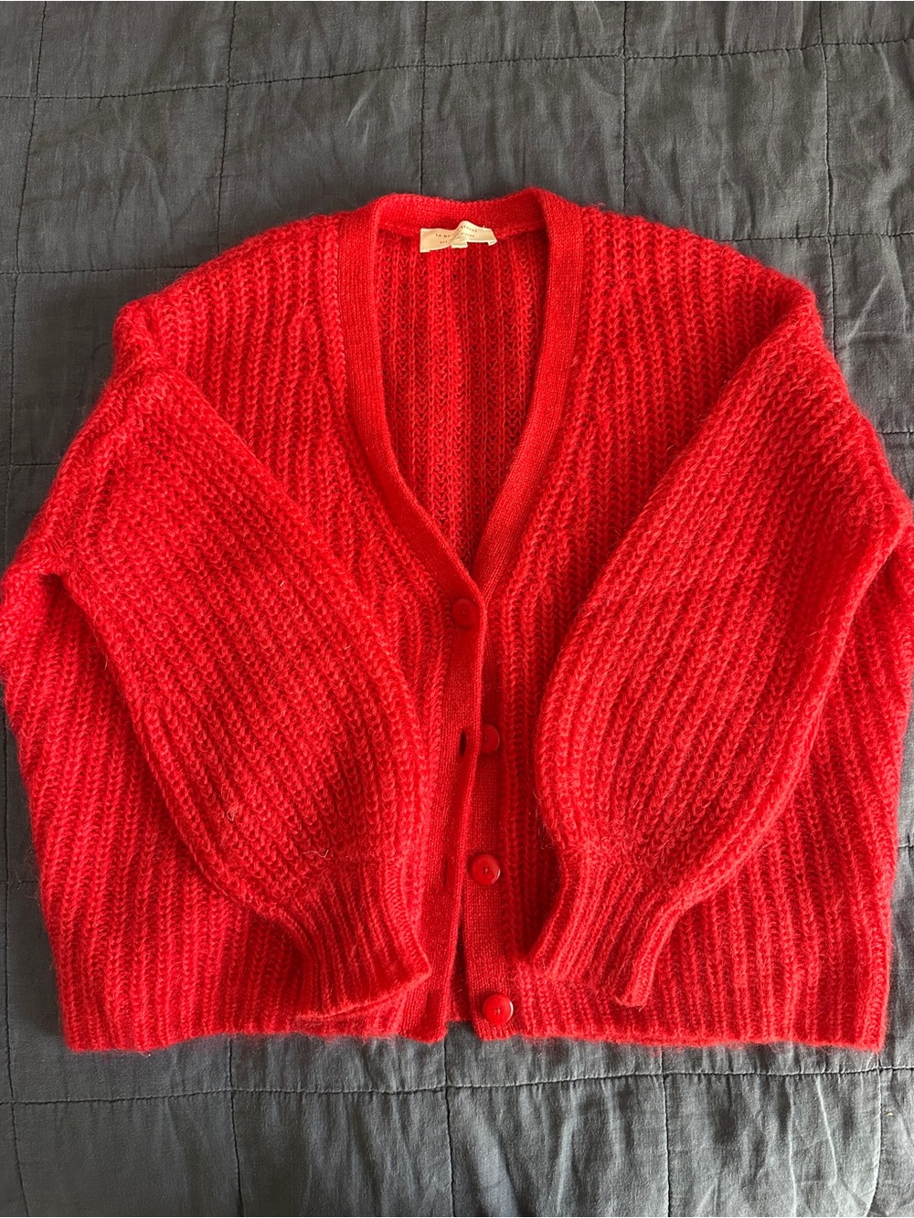 Sezane Basile cardigan / red / XS but oversized | like new condition